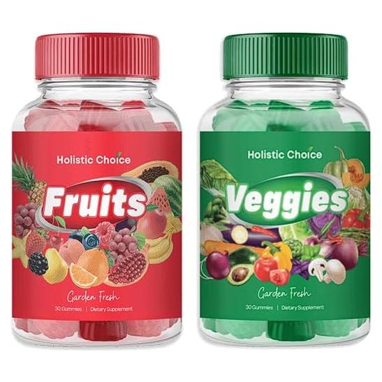 Gomitas de Frutas y Verduras Holistic Choice - 60 gomitas