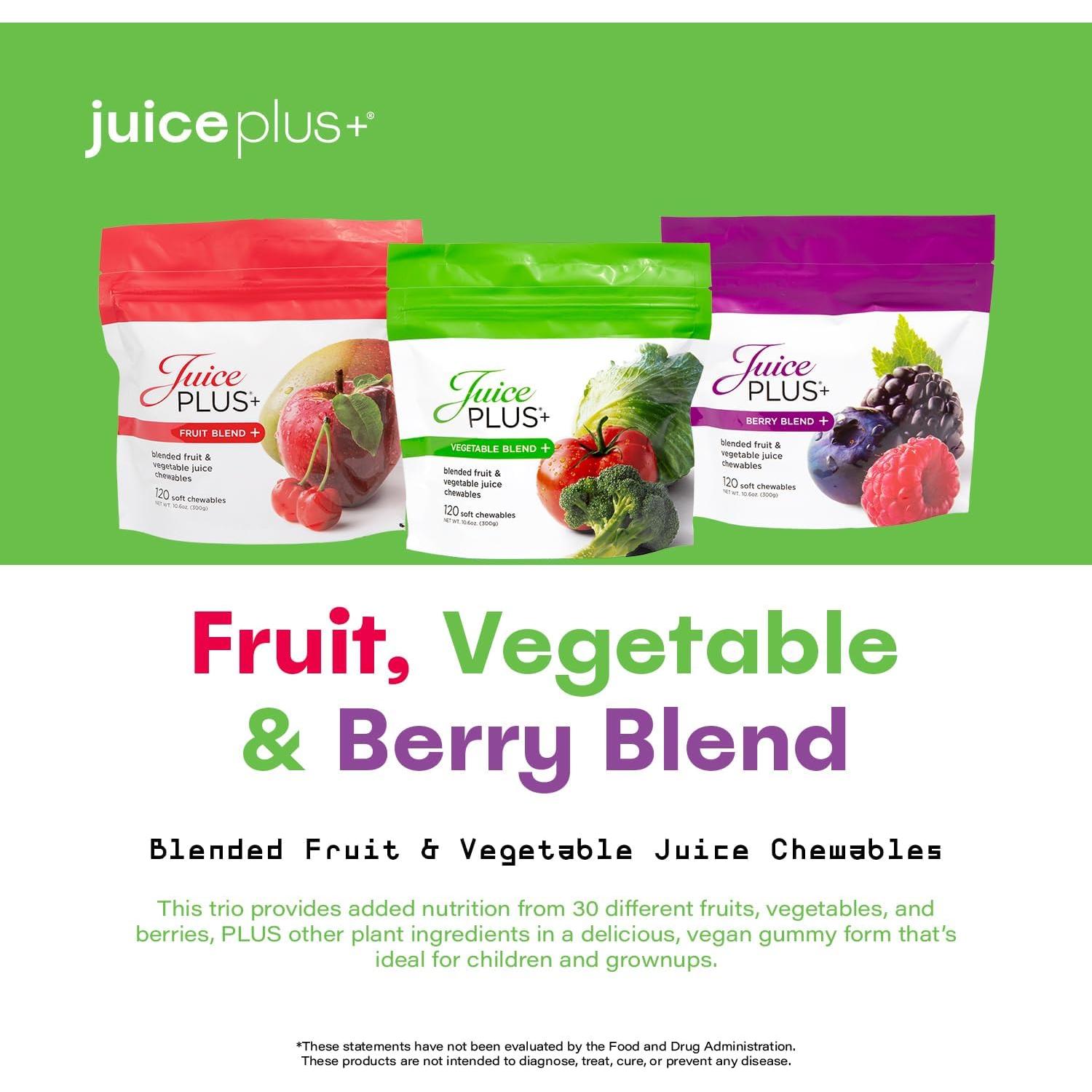 Gominolas Juice Plus+ Veganas de Frutas y Verduras - 120 Unidades