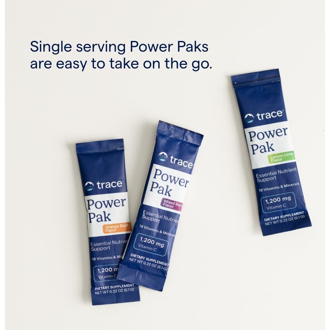 Suplemento Hidratante Trace Minerals Power Pak - 90 Porciones