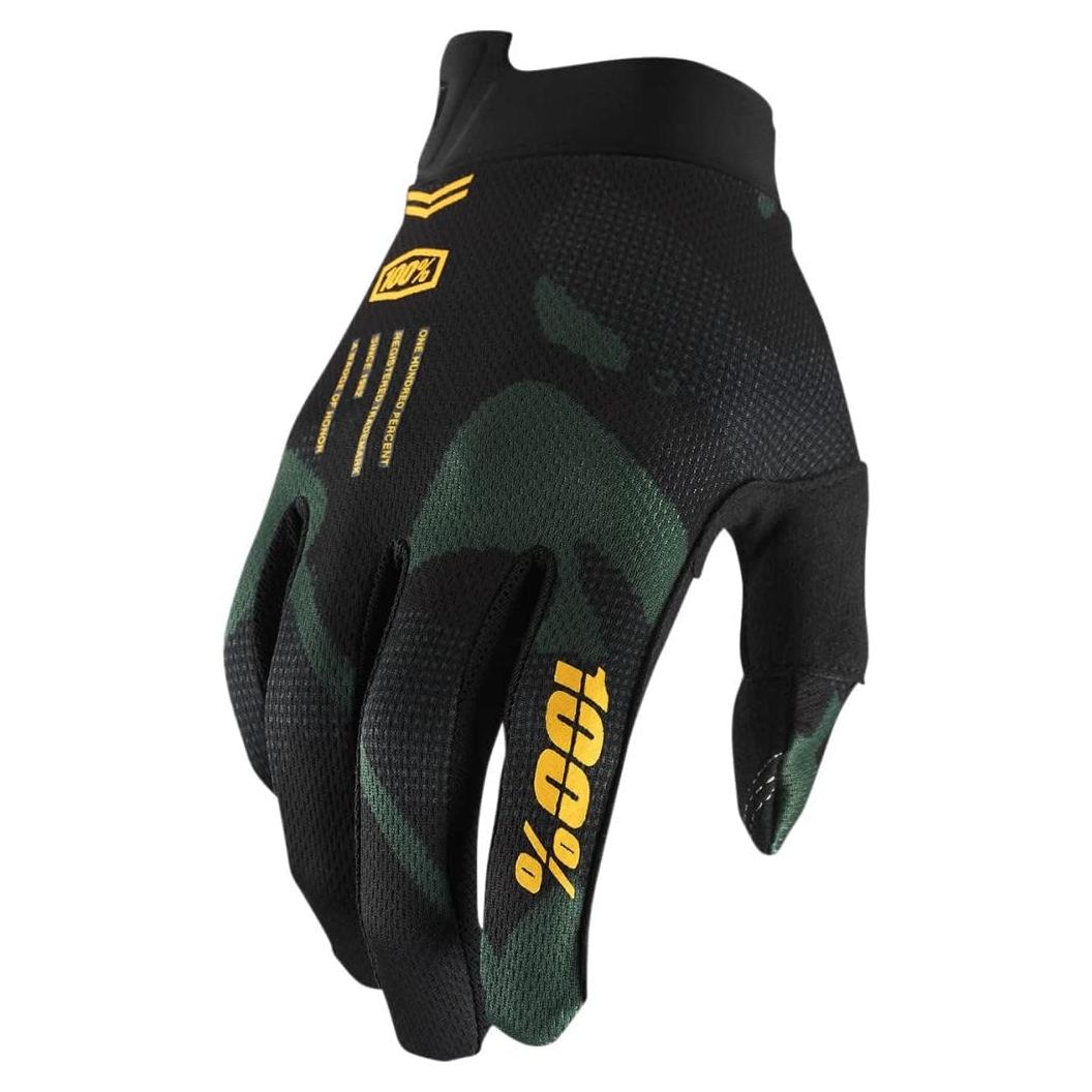 Guantes de Motocross 100% Ridecamp - Adulto Pequeño Negro