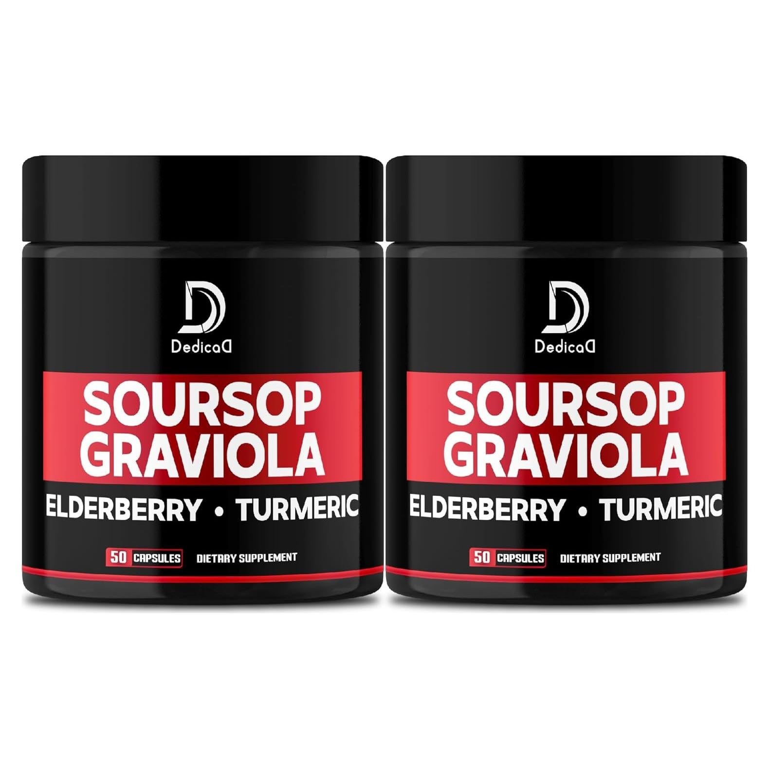 Cápsulas de Graviola Dedicad - 100 Cápsulas - Apoyo Inmunidad