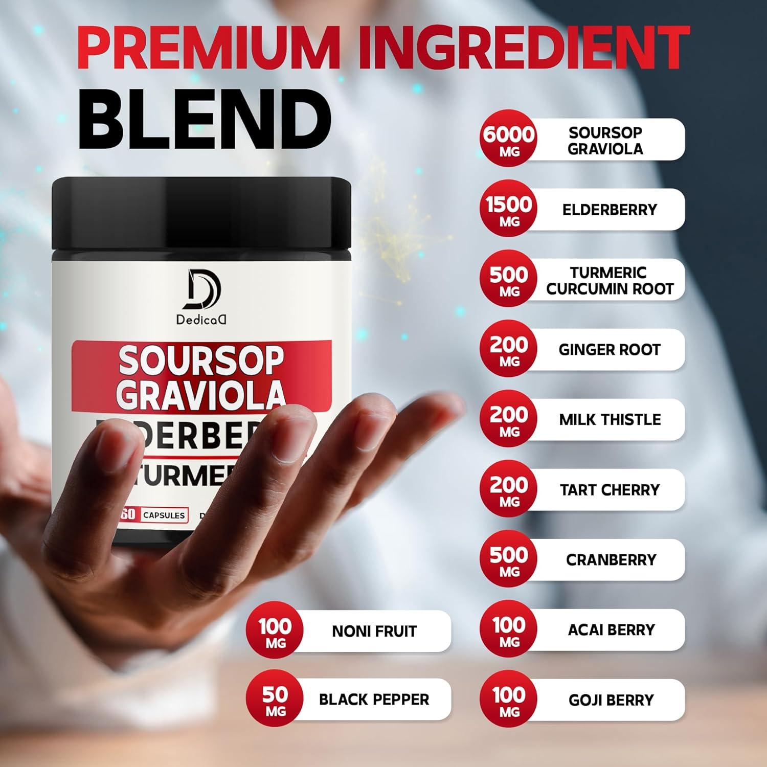 Cápsulas de Graviola DEDICAD 60 Unidades - Suplemento Natural