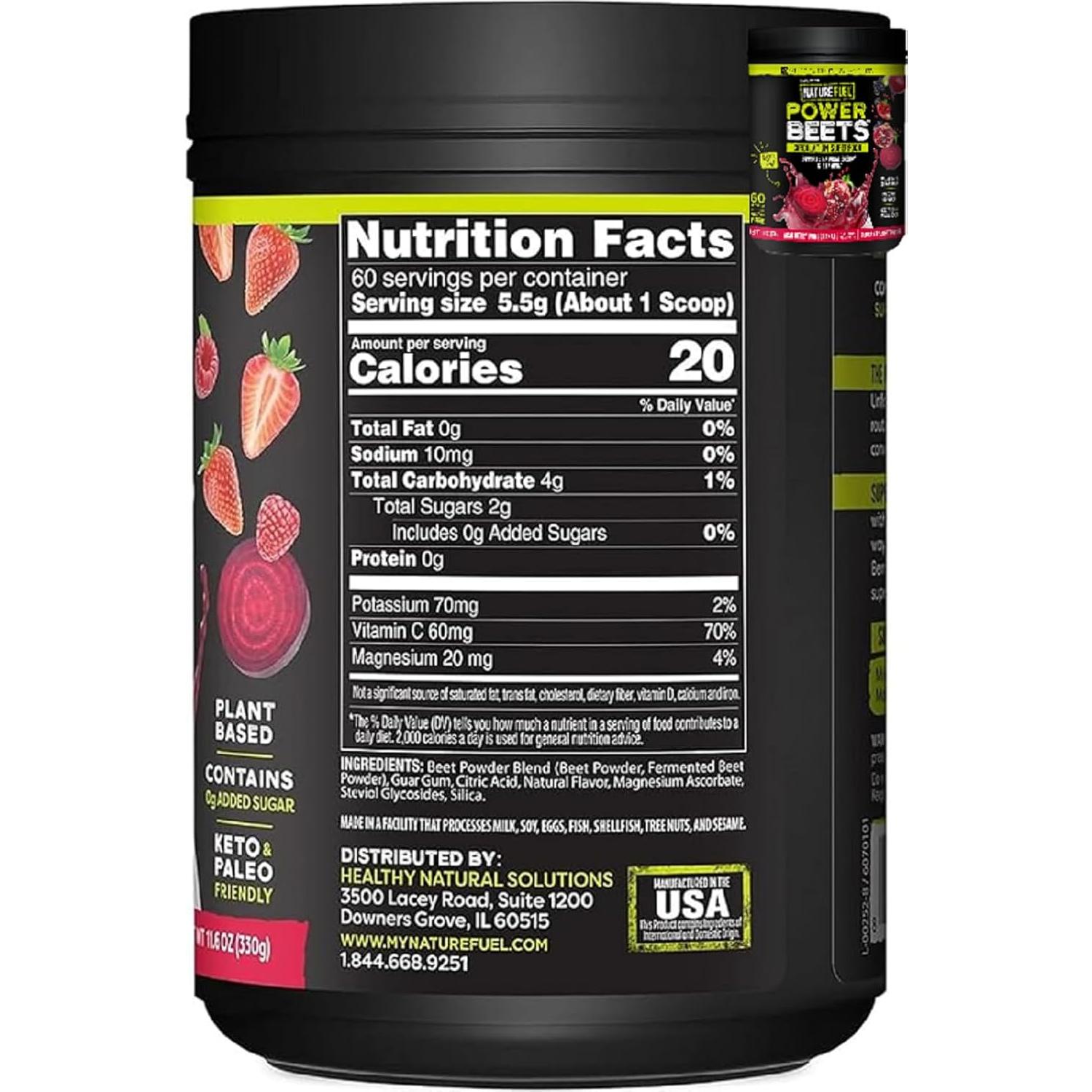 Mezcla de Superalimentos Amazing Grass y Polvo de Remolacha 60 Porciones