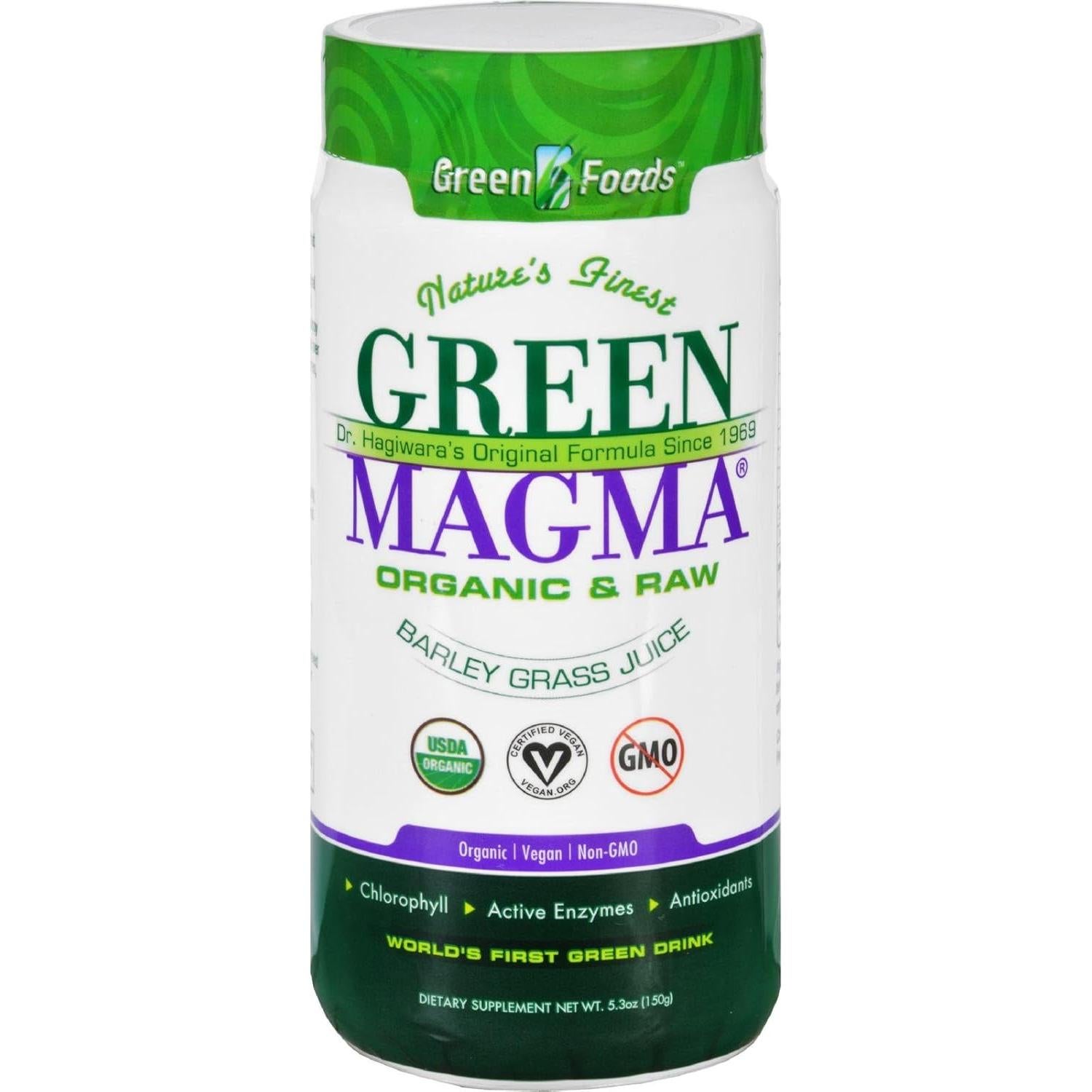 Suplemento de Pasto de Cebada Green Foods Green Magma 150g