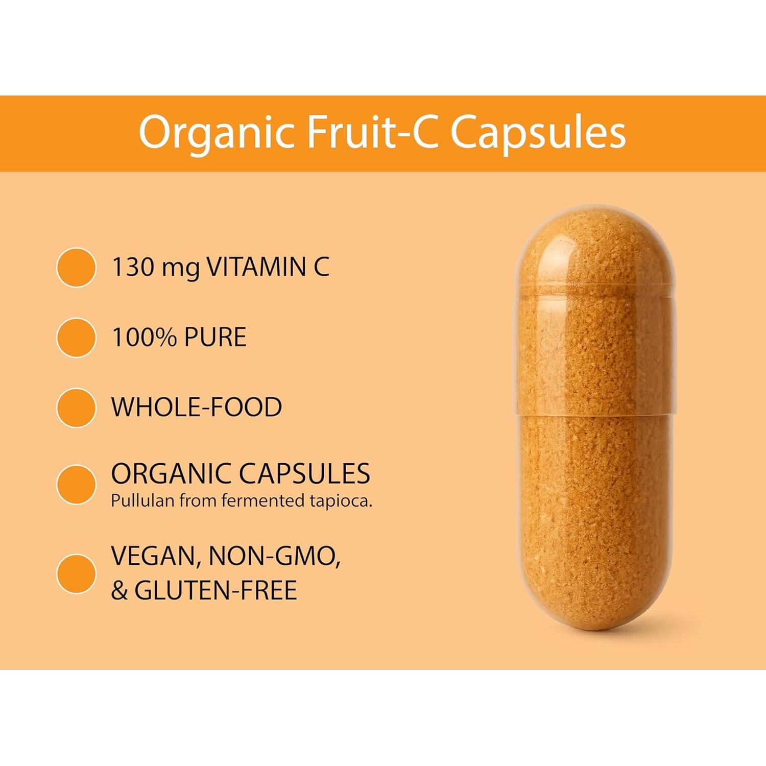 Cápsulas Orgánicas de Vitamina C KOYAH - 60 Unidades - 130 mg