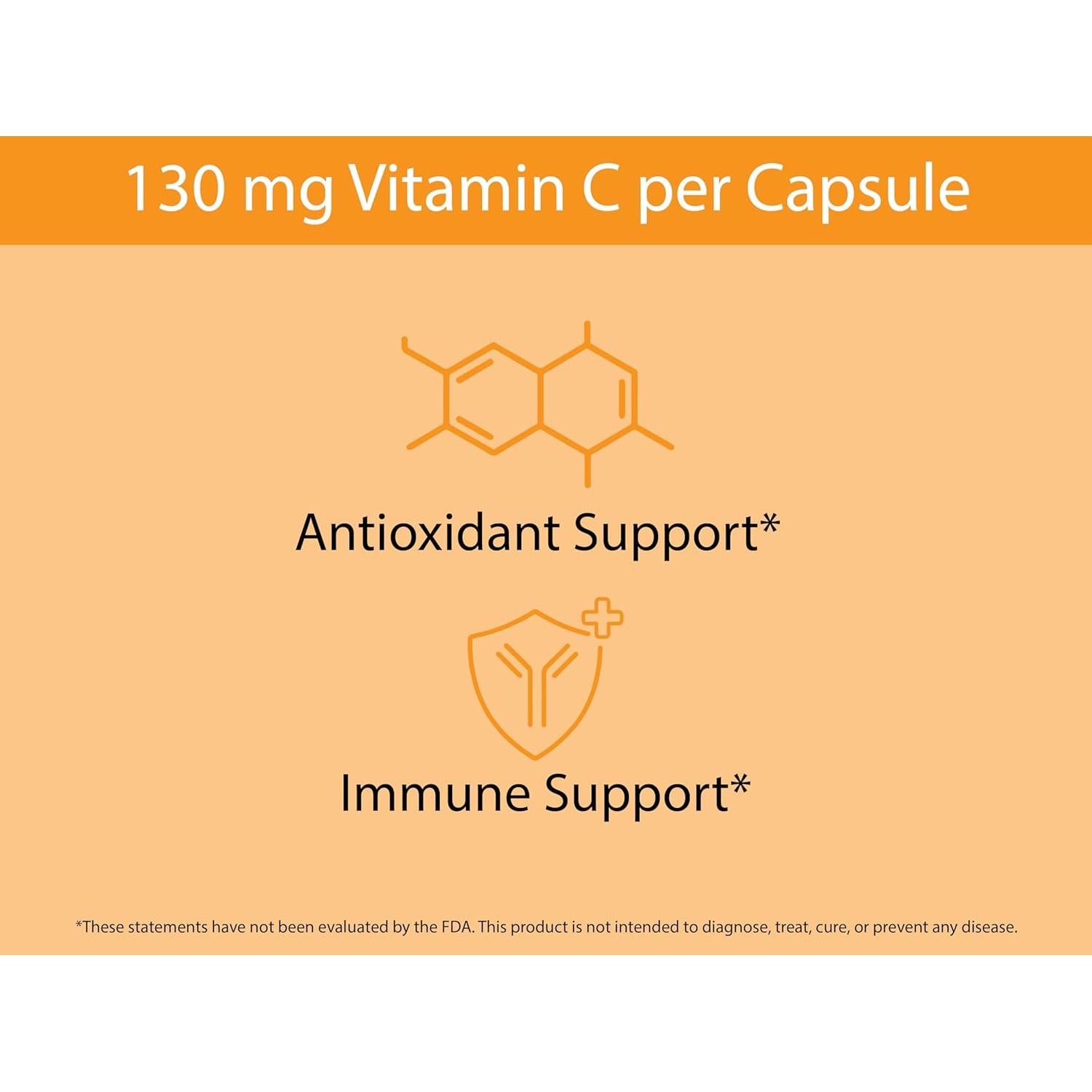 Cápsulas Orgánicas de Vitamina C KOYAH - 60 Unidades - 130 mg