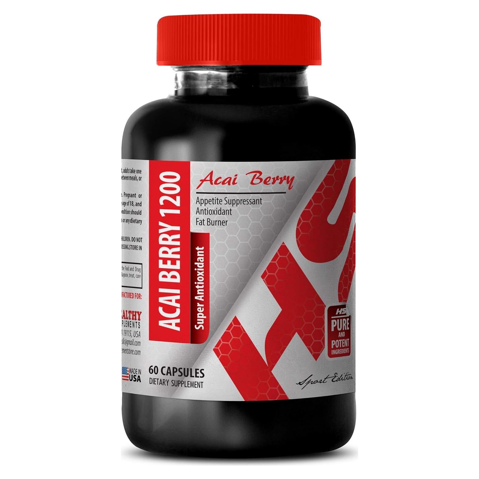 Suplemento de Baya de Acai Healthy Supplements 85g