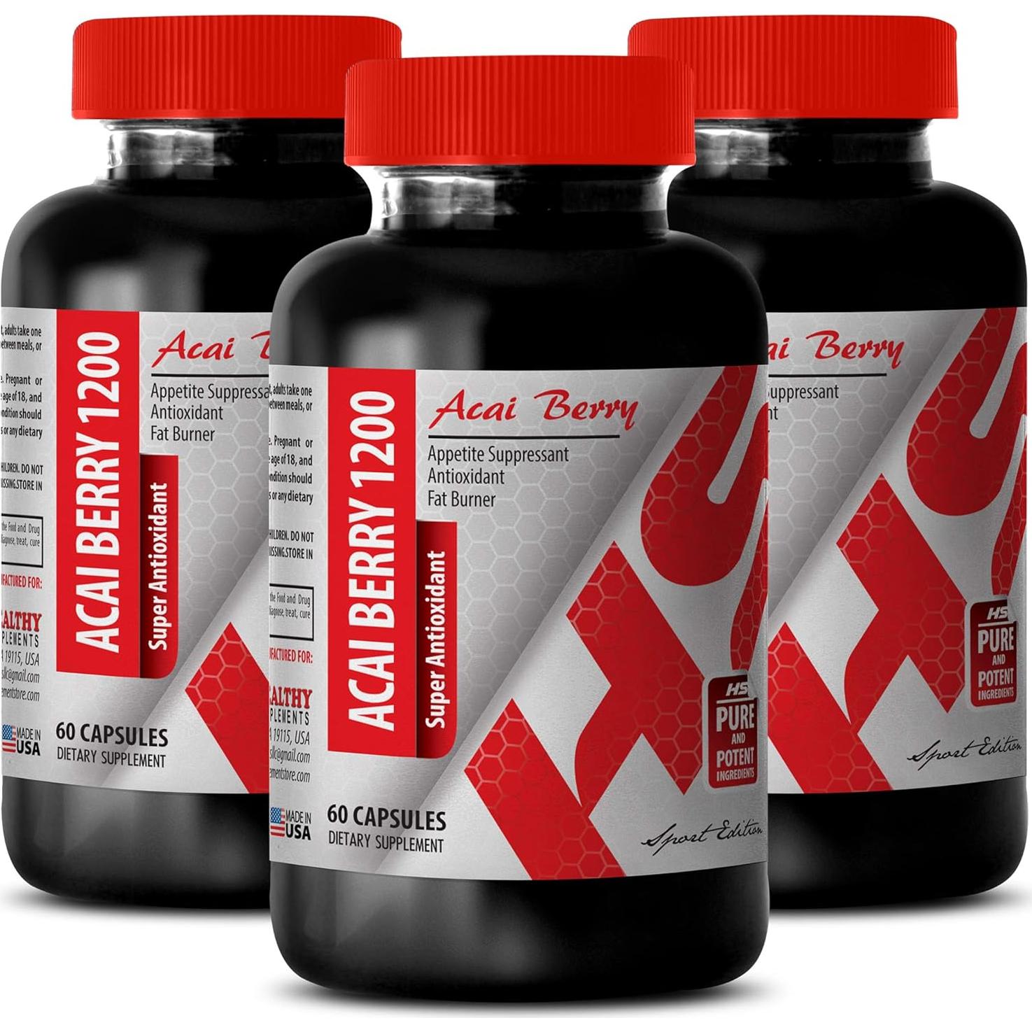 Suplemento de Baya de Acai Healthy Supplements 85g