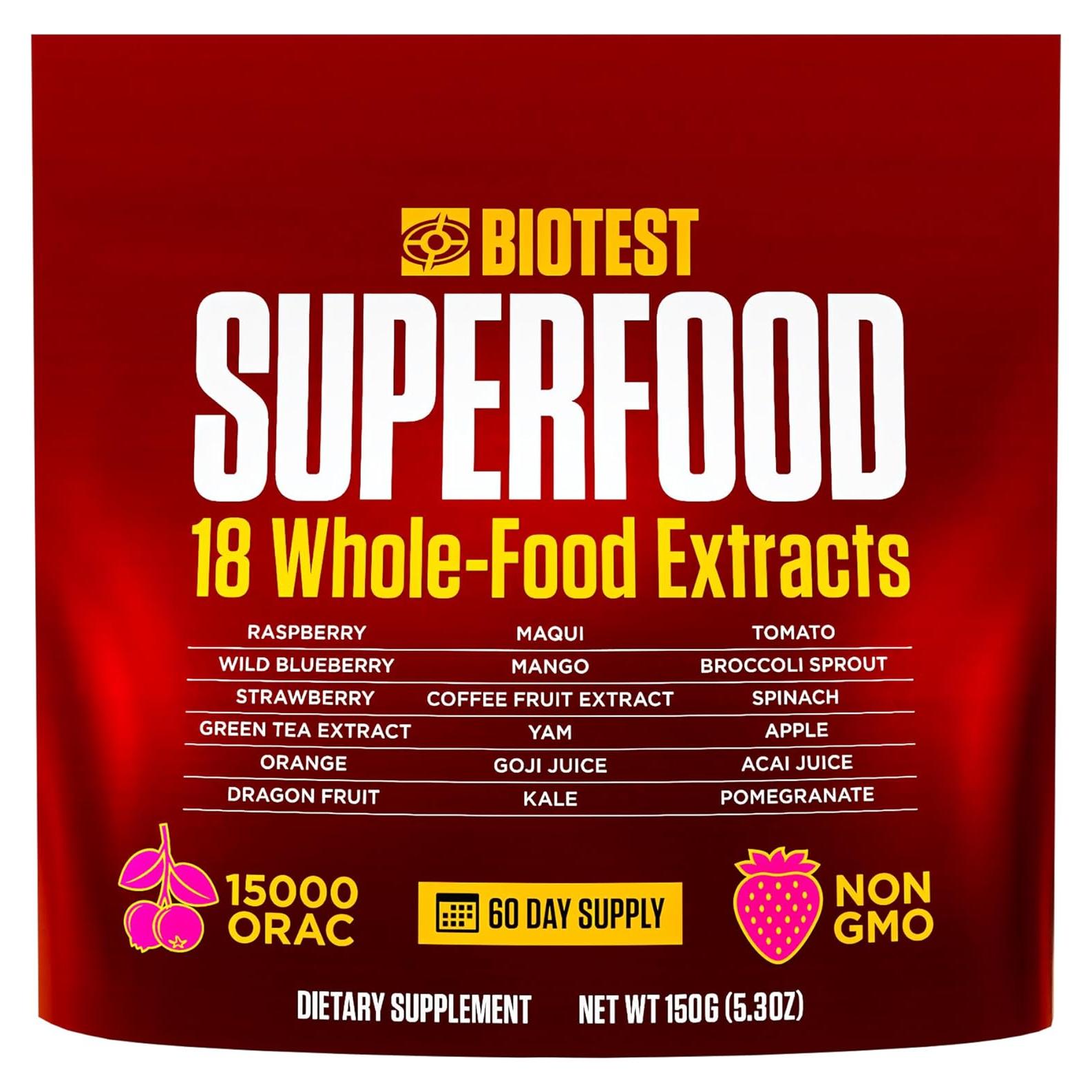 Biotest Superfood 18 Berries y Verduras Liofilizadas 150 g
