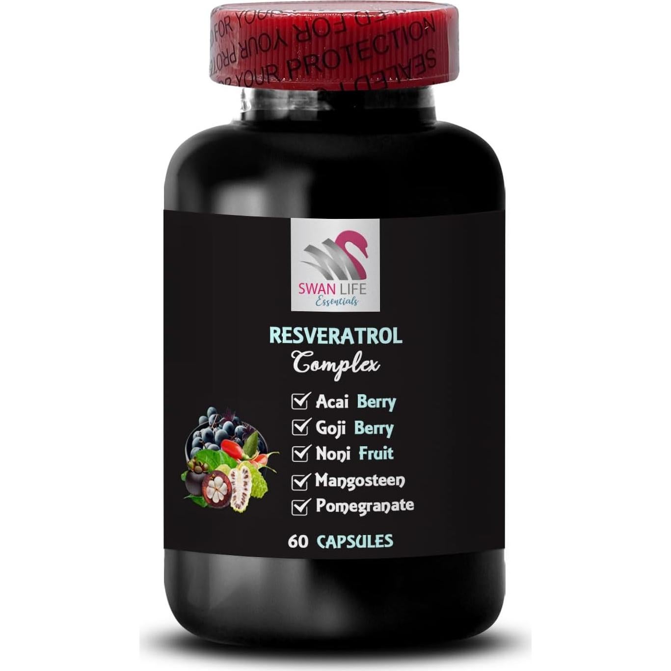 Suplemento Antioxidante Resveratrol SWAN LIFE 60 Cápsulas