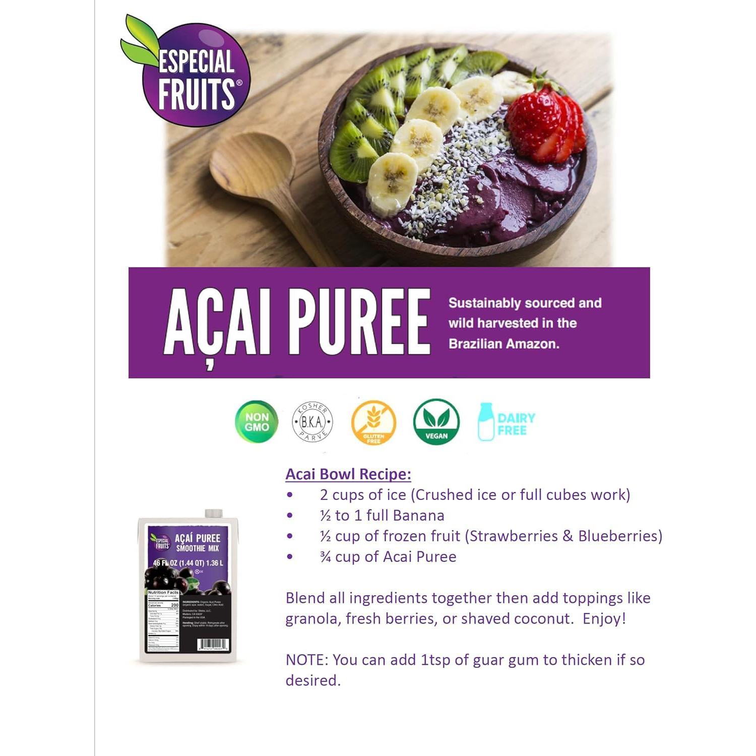 Puré de Açaí Especial Fruits 1kg - Superfruta Brasileña