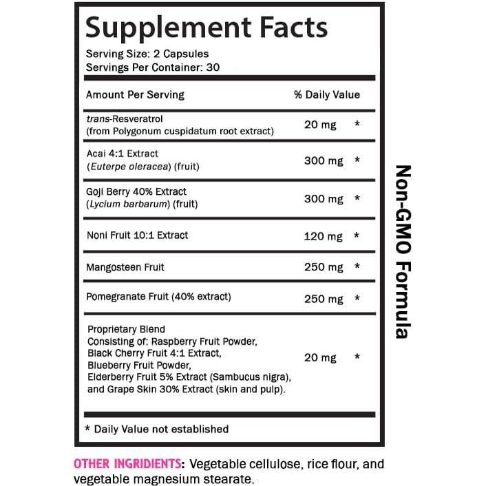 Suplemento Antioxidante Resveratrol SWAN LIFE 3 Botellas 180 Cápsulas