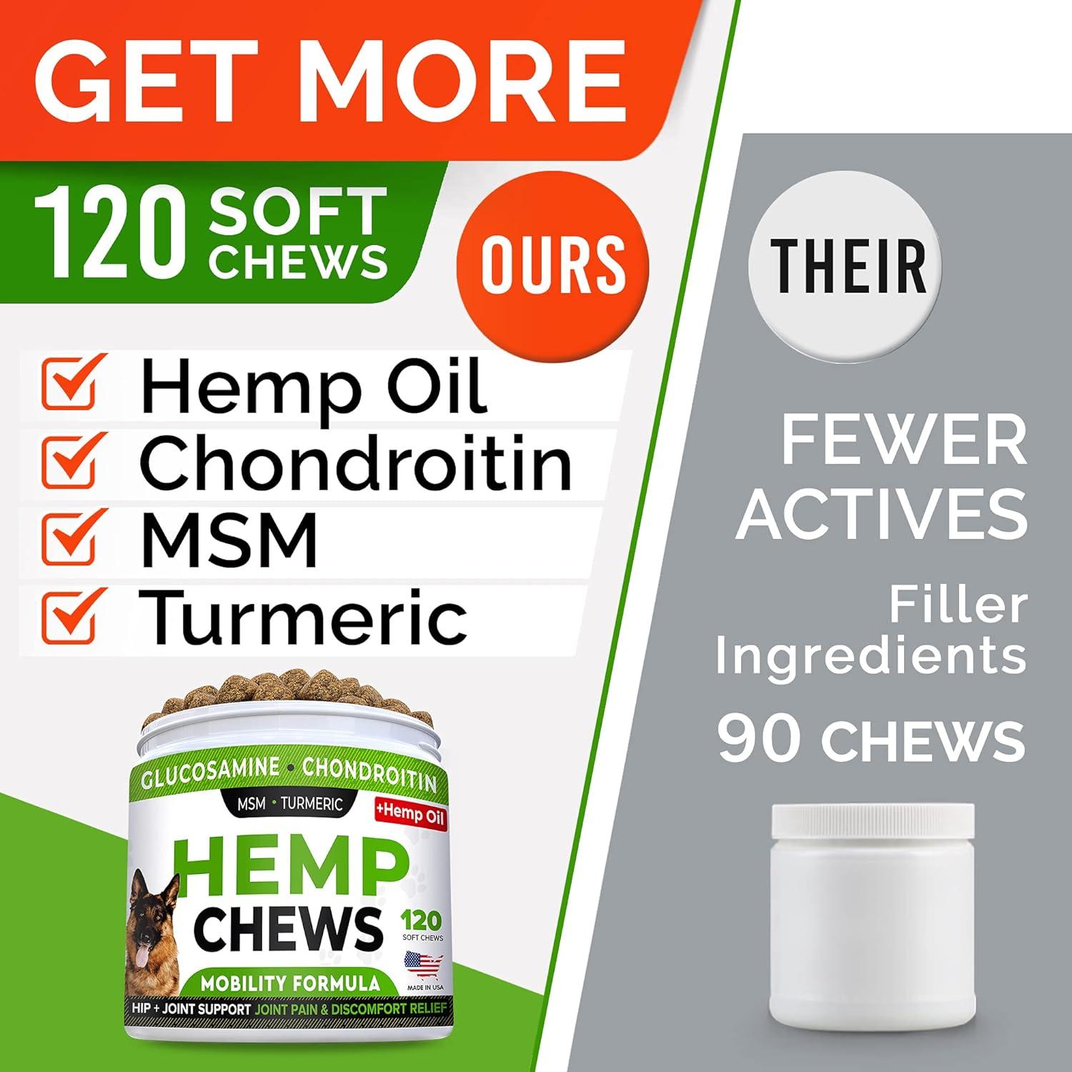 Golosinas de Cánamo STRELLALAB para Perros 120 Masticables