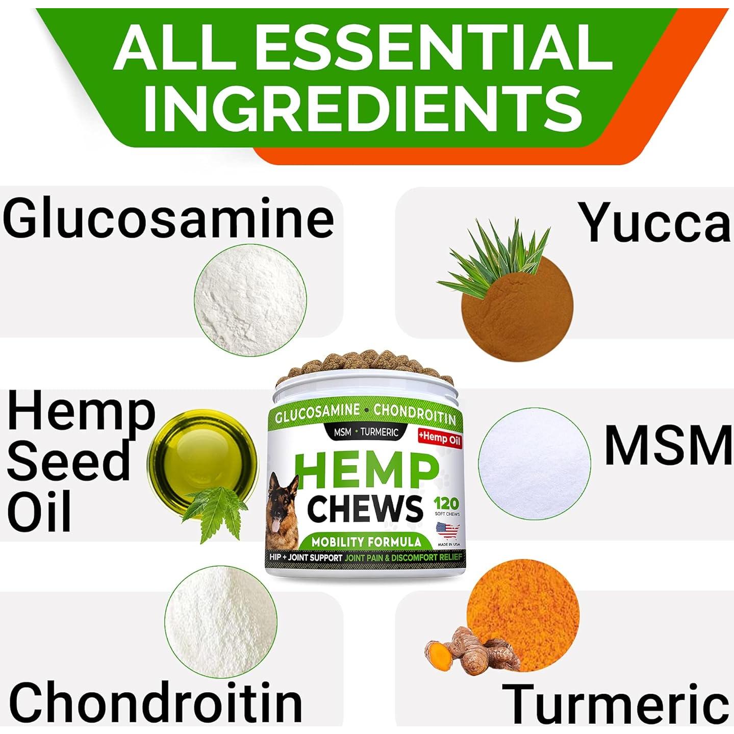 Golosinas de Cánamo STRELLALAB para Perros 120 Masticables