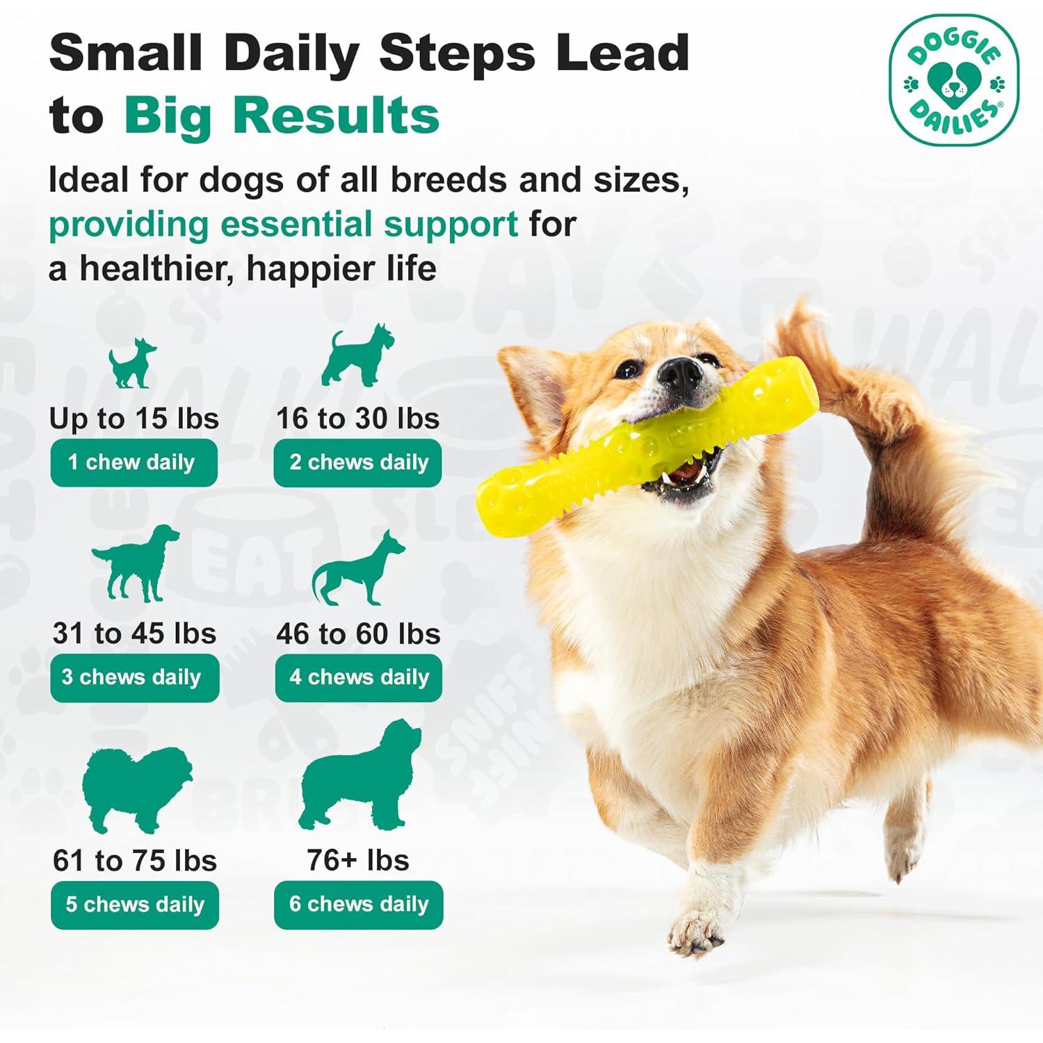 Suplemento Articular para Perros Doggie Dailies Pollo 225 Masticables