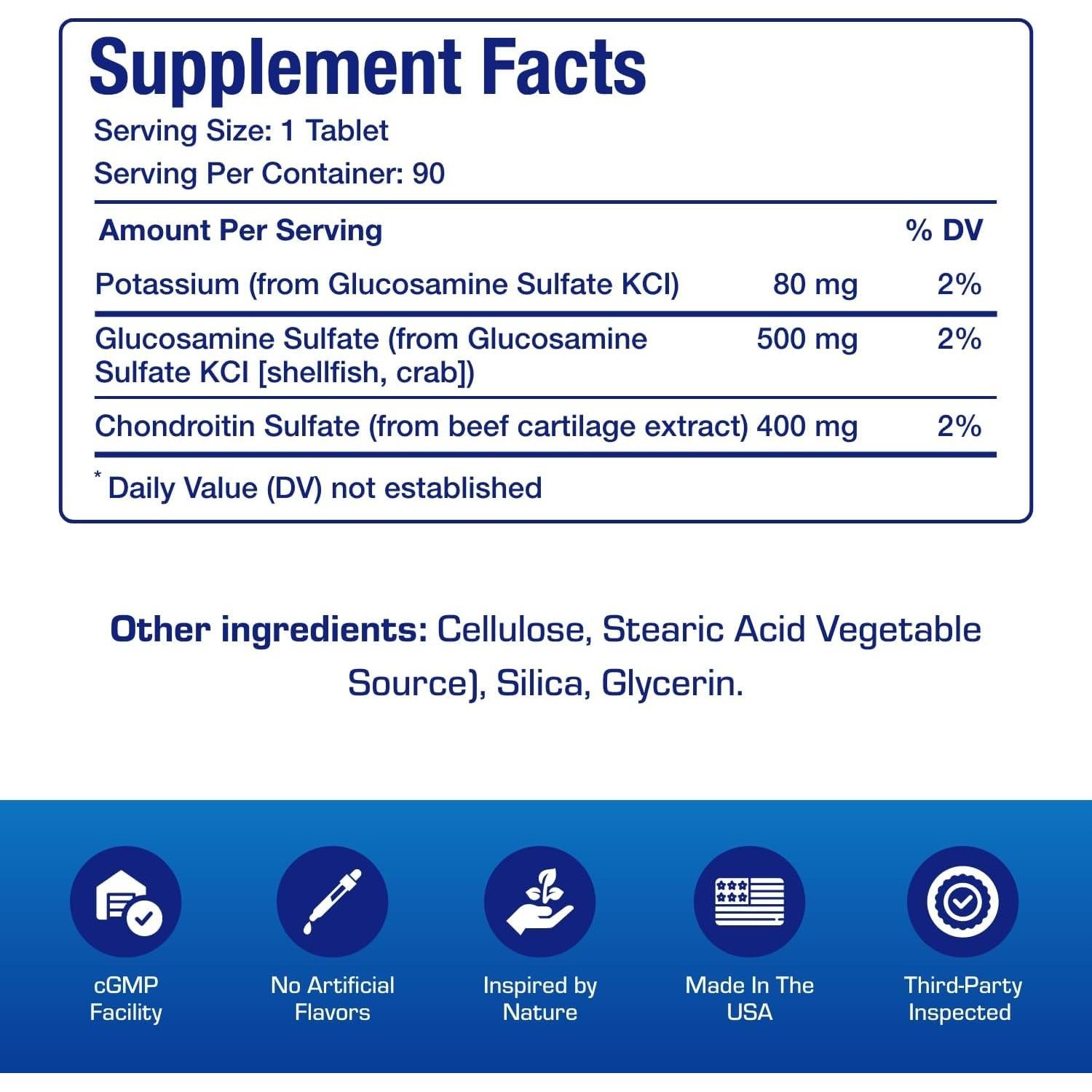 Suplemento de Glucosamina y Condroitina Anabolic Labs 90 Días