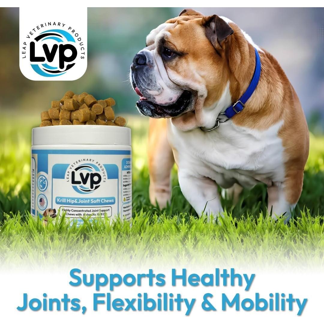 Suplemento Articular para Perros Leap - Galletas de Aceite de Krill y Glucosamina (90 unidades)