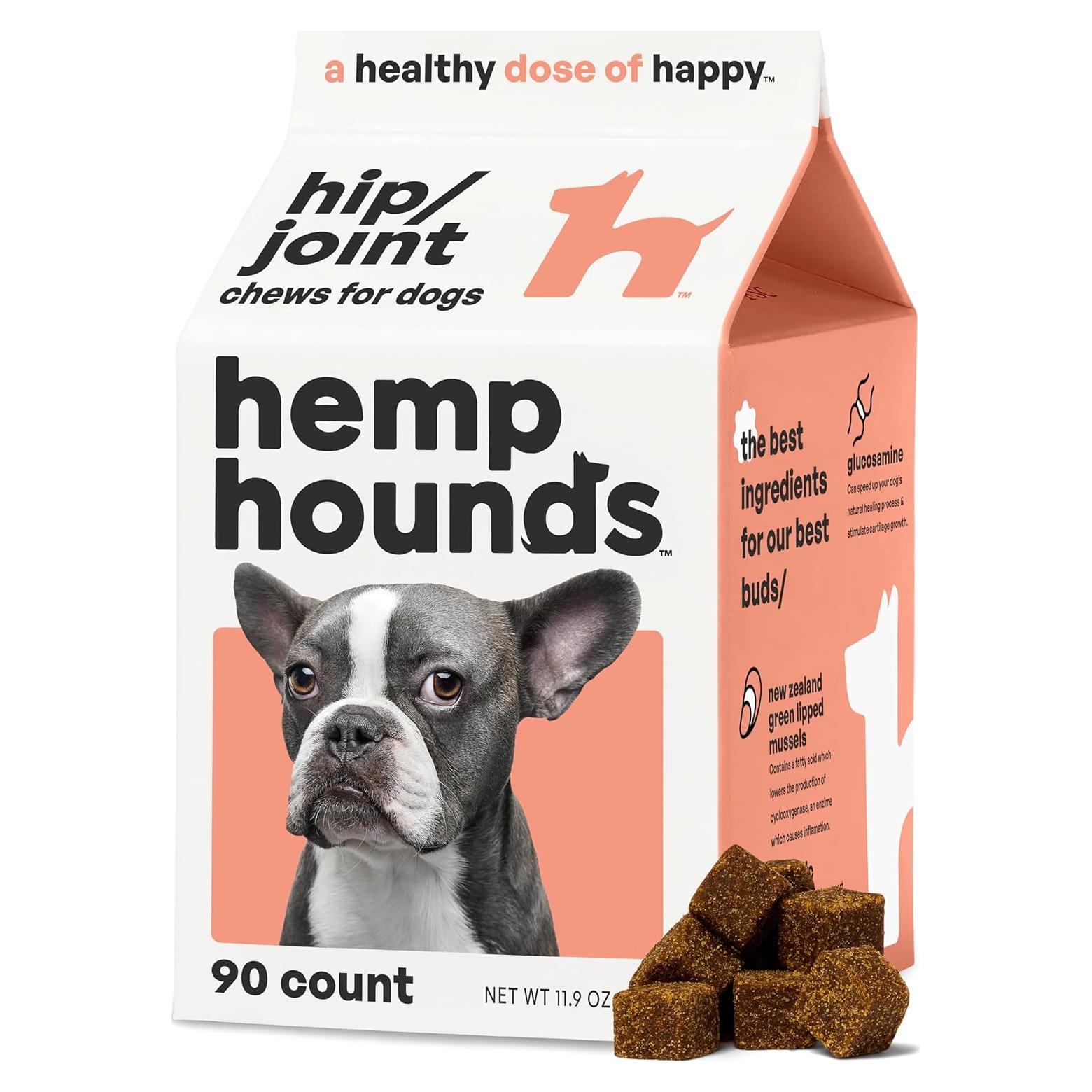 Suplemento para Articulaciones Perros Hemp Hounds 90 Masticables