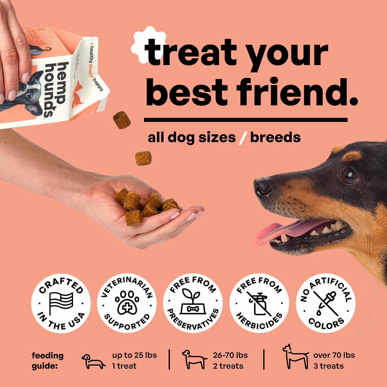 Suplemento para Articulaciones Perros Hemp Hounds 90 Masticables