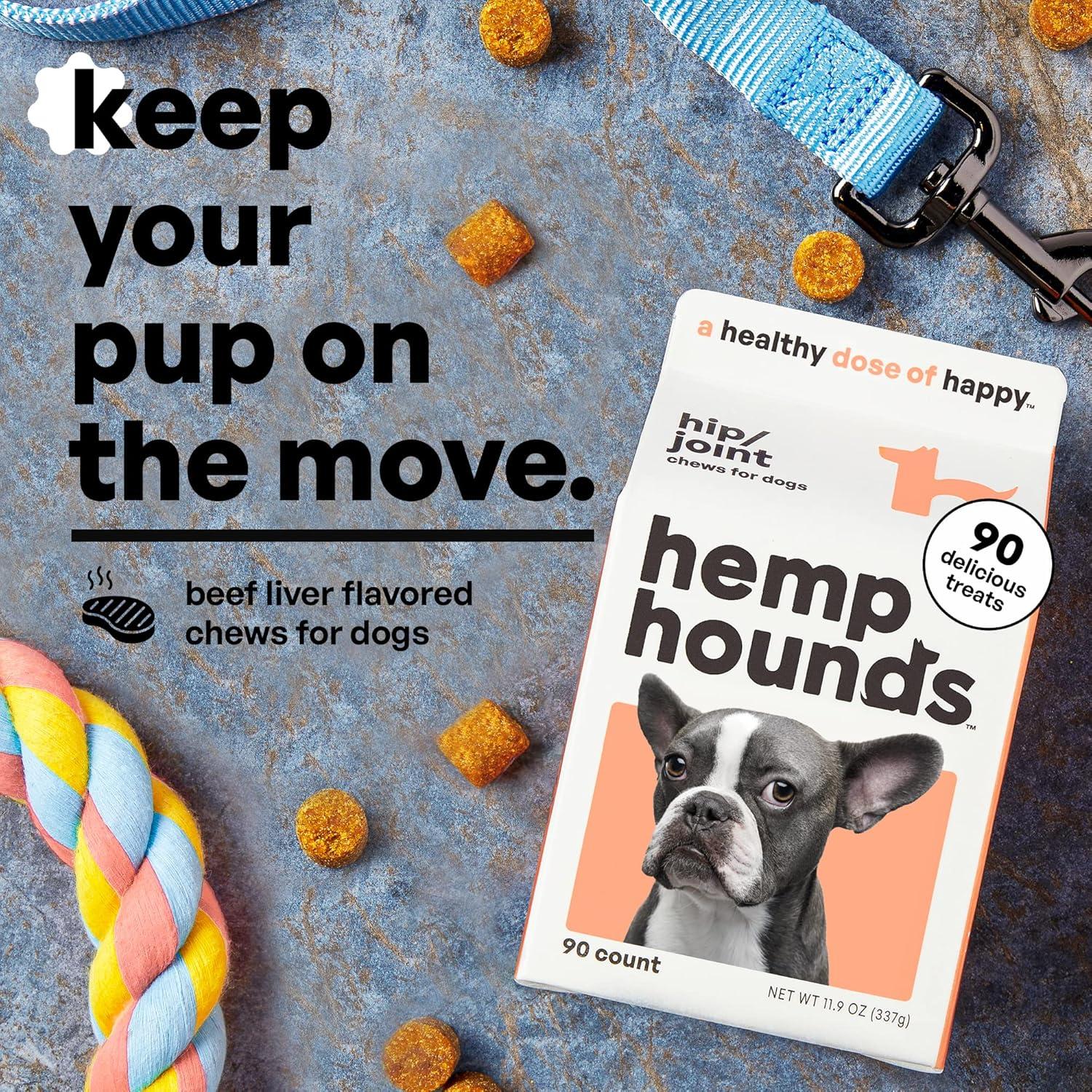 Suplemento para Articulaciones Perros Hemp Hounds 90 Masticables