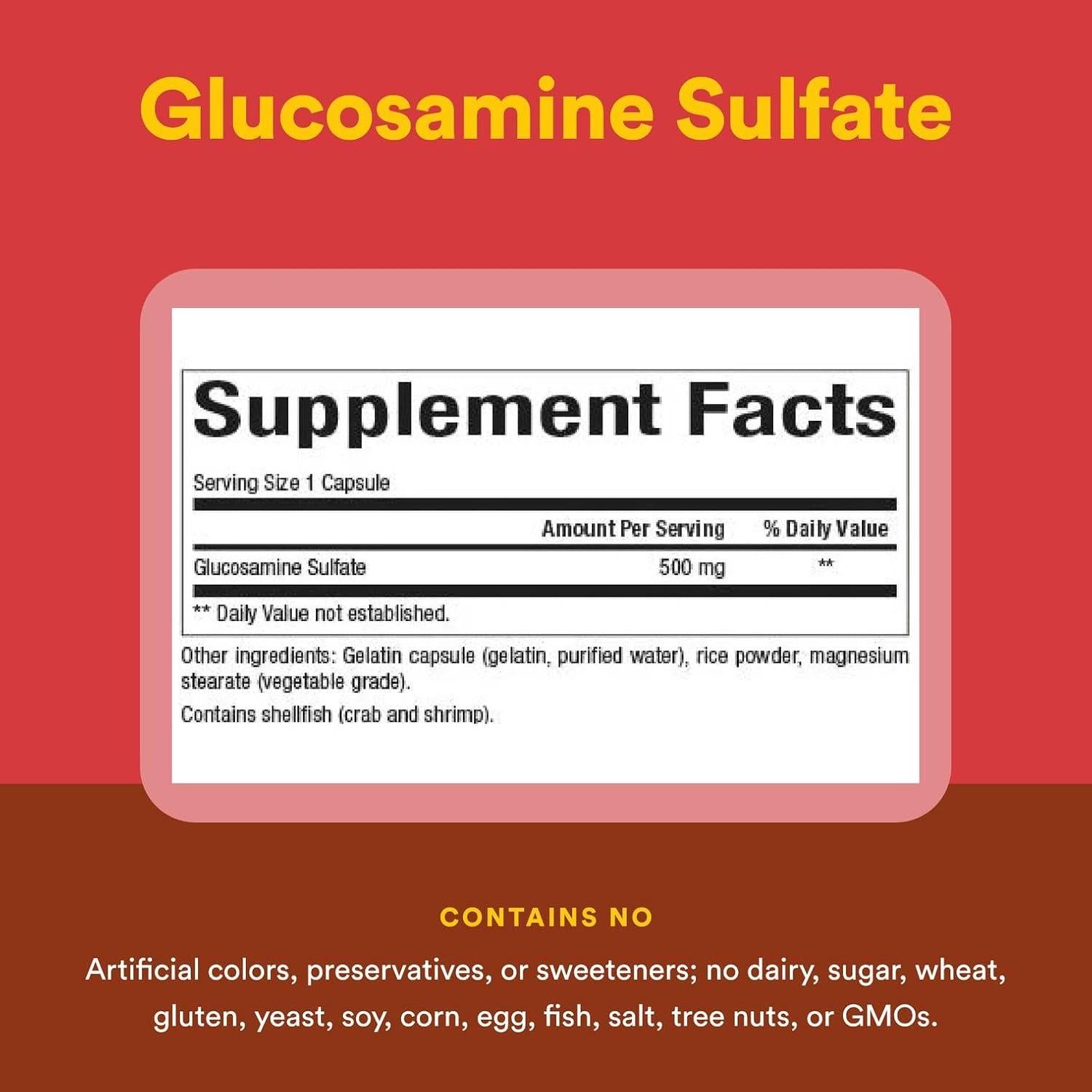 Sulfato de Glucosamina Factores Naturales 360 Cápsulas 322g