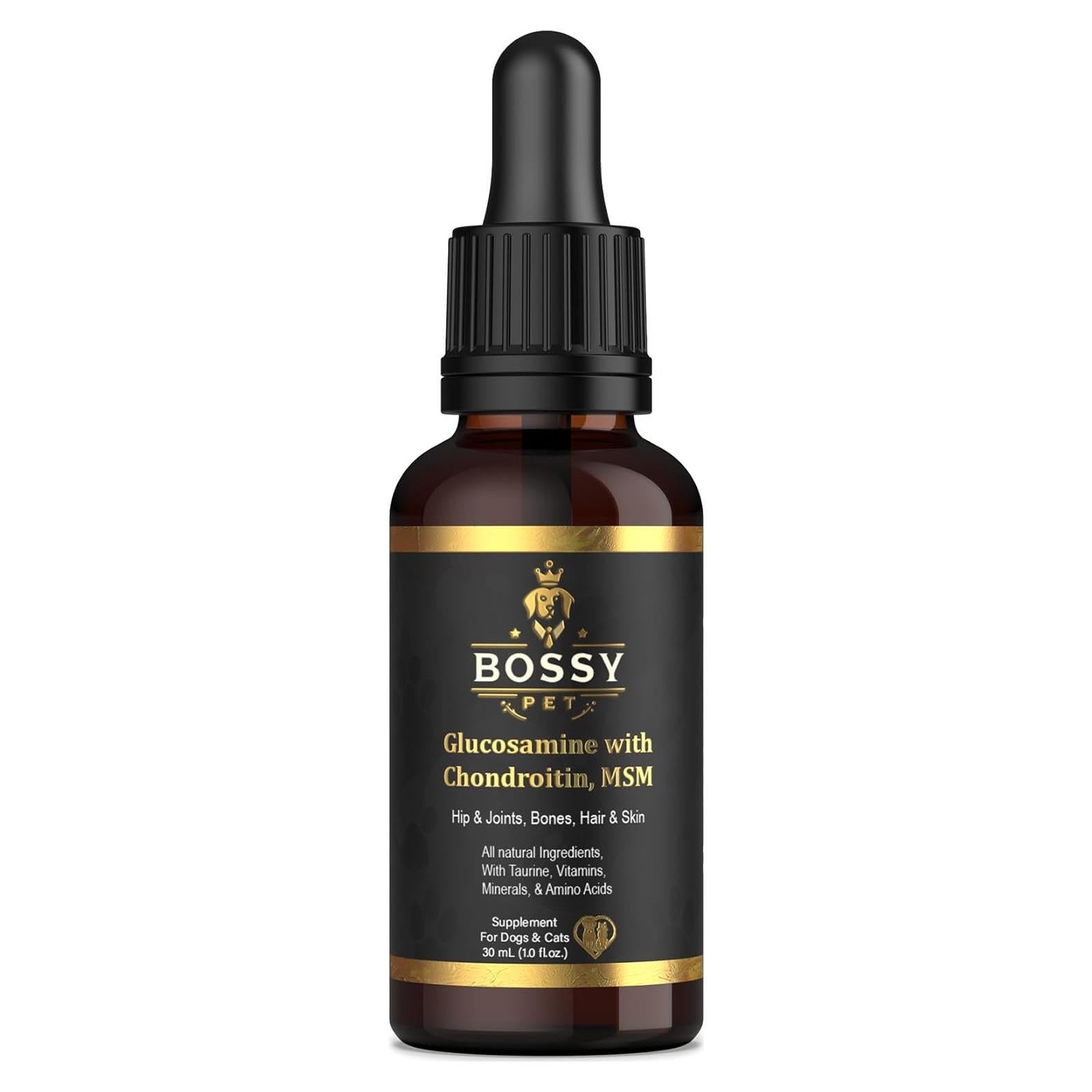 Suplemento Líquido de Glucosamina Bossy Pet 240ml - Articulaciones