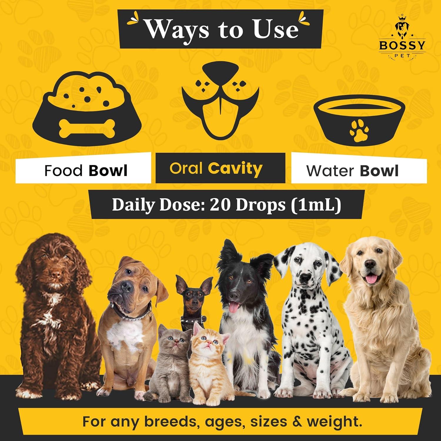 Suplemento Líquido de Glucosamina Bossy Pet 240ml - Articulaciones