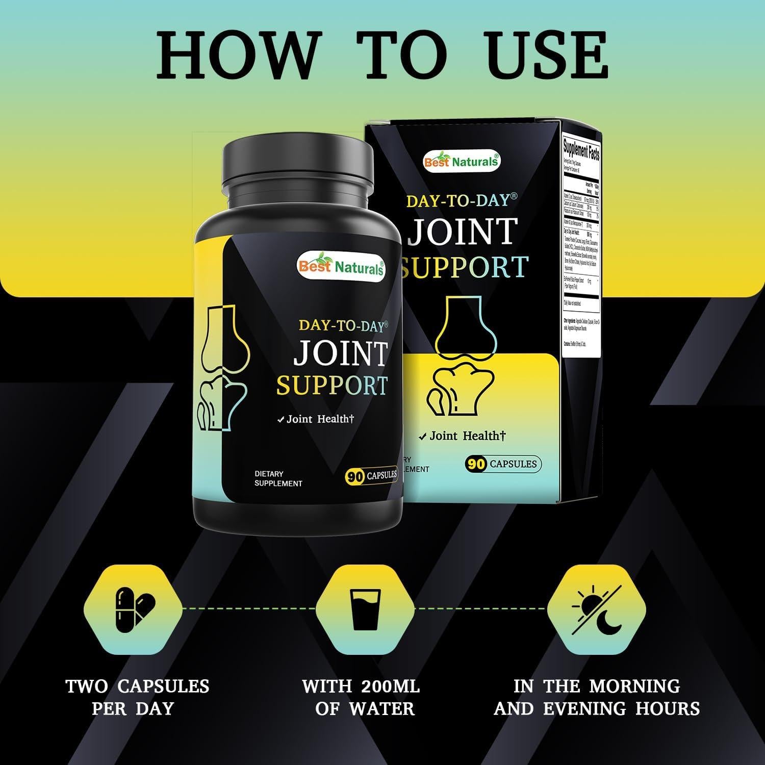 Suplemento Articular Vegano Mejor Naturales 90 Cápsulas