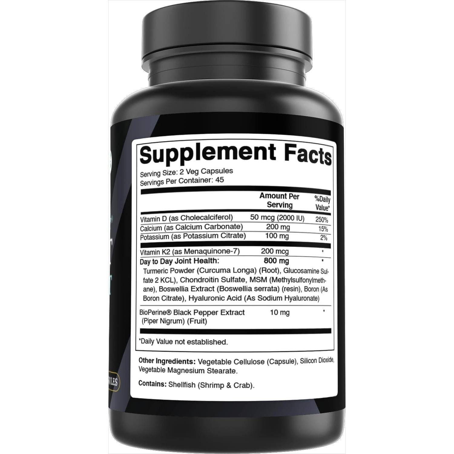 Suplemento Articular Vegano Mejor Naturales 90 Cápsulas