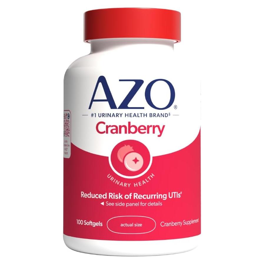 Suplemento de Arándano AZO 100 Gelatinas Blandas Sin Azúcar