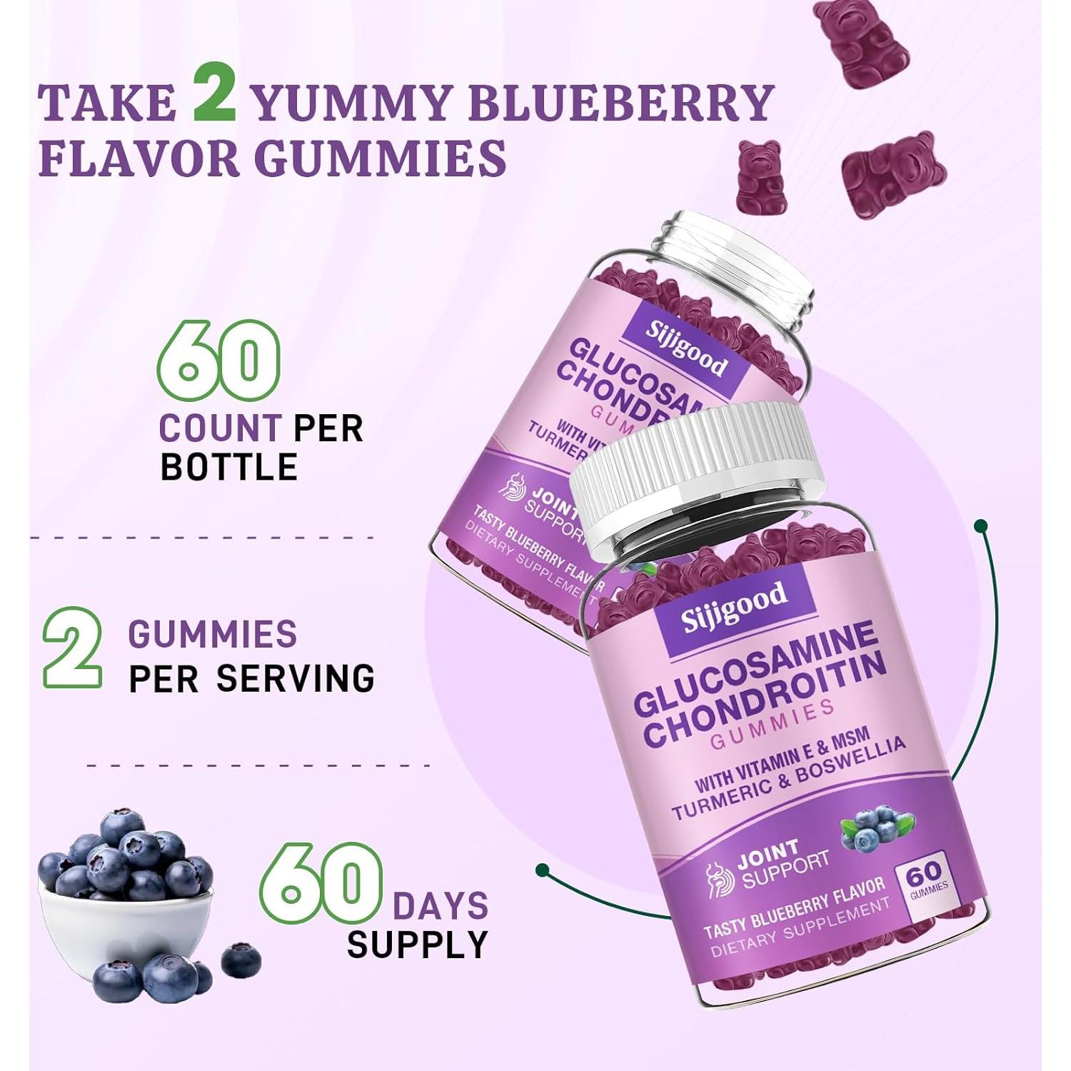 Gomitas de Glucosamina y Condroitina Sijigood 120 unidades