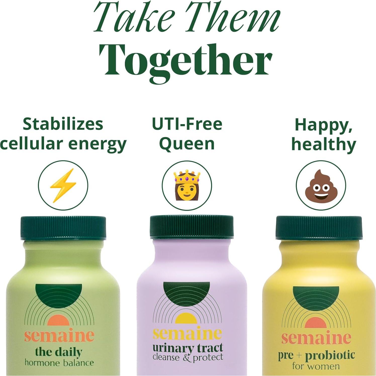 Suplemento UTI Mujeres Semaine Health 30 Cápsulas 100% Natural