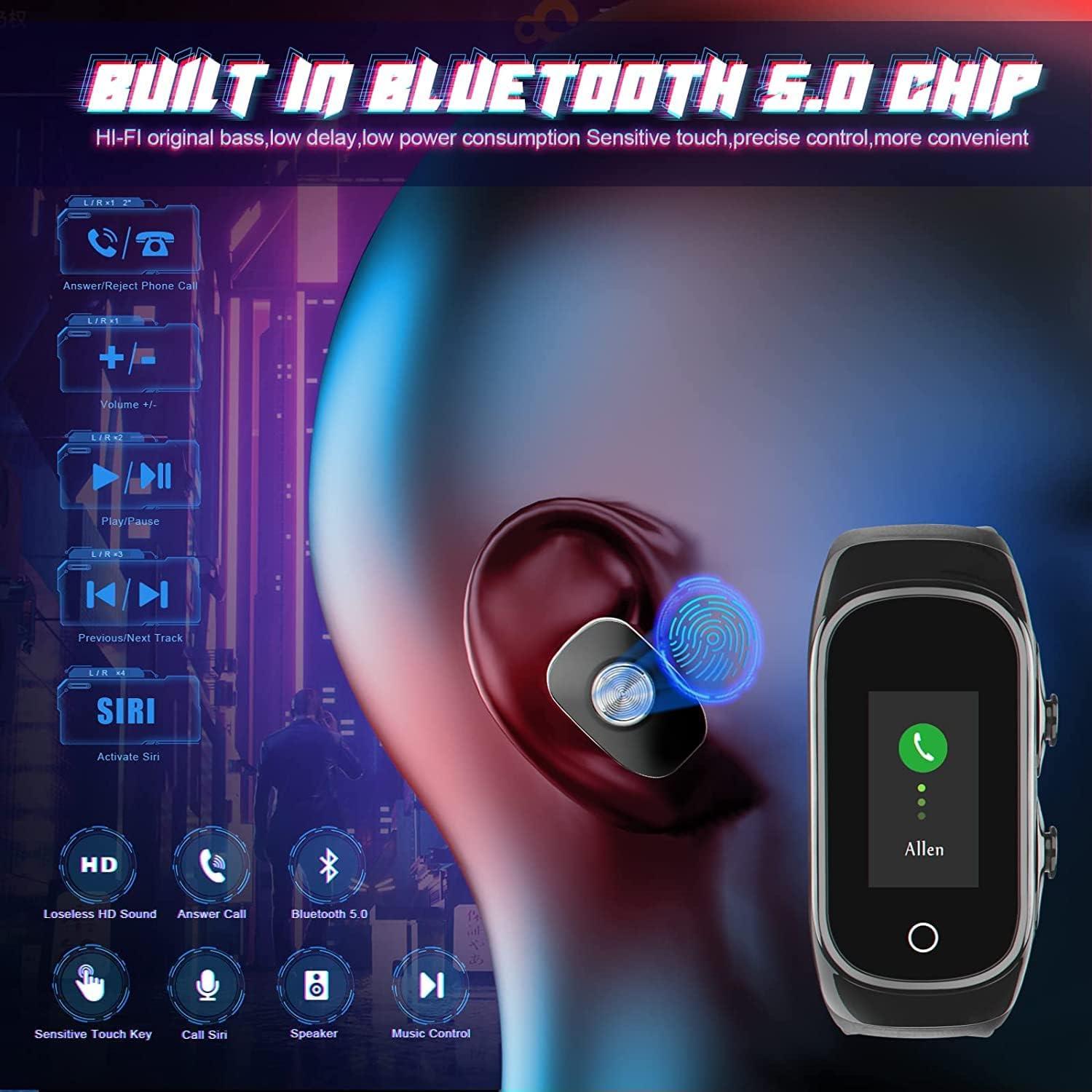 Reloj Inteligente W@nyou con Auriculares Bluetooth 5.0