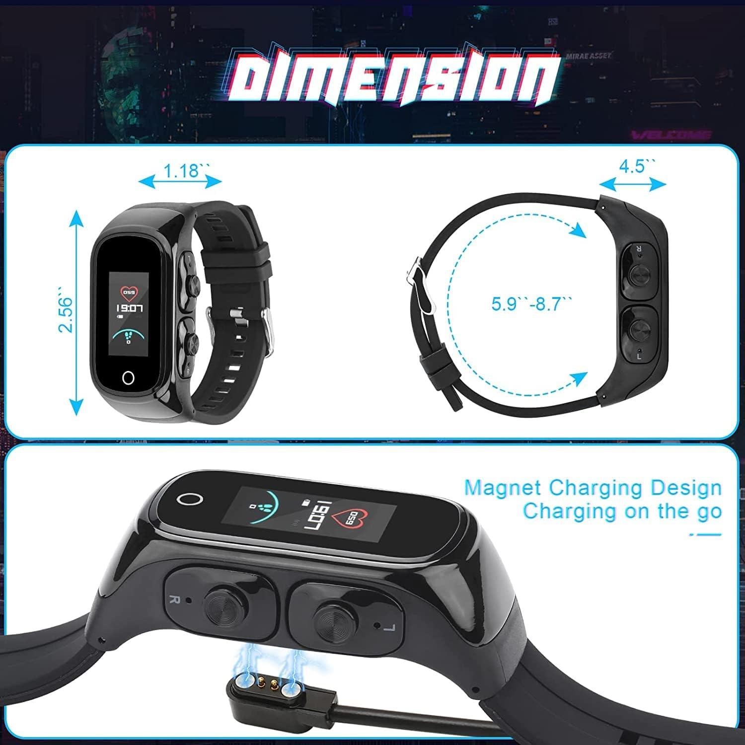 Reloj Inteligente W@nyou con Auriculares Bluetooth 5.0