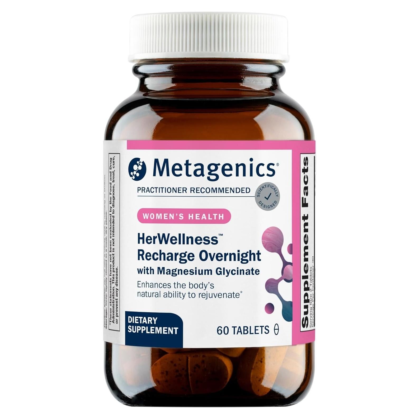 Suplemento de Sueño Metagenics HerWellness Recharge 60 Tabletas