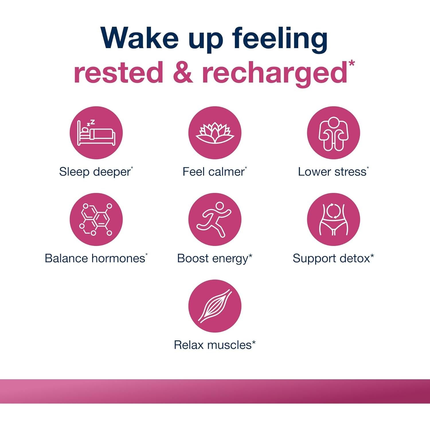 Suplemento de Sueño Metagenics HerWellness Recharge 60 Tabletas