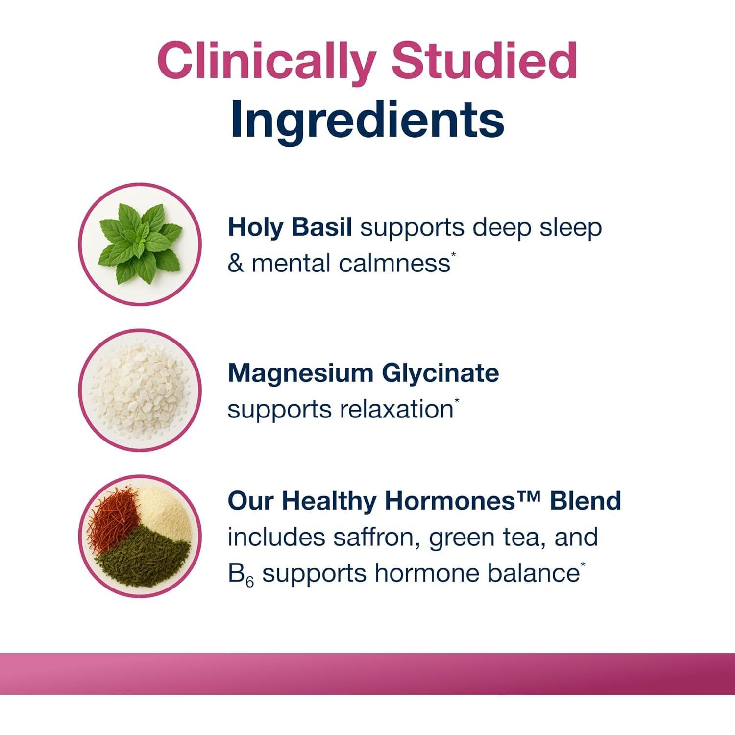 Suplemento de Sueño Metagenics HerWellness Recharge 60 Tabletas