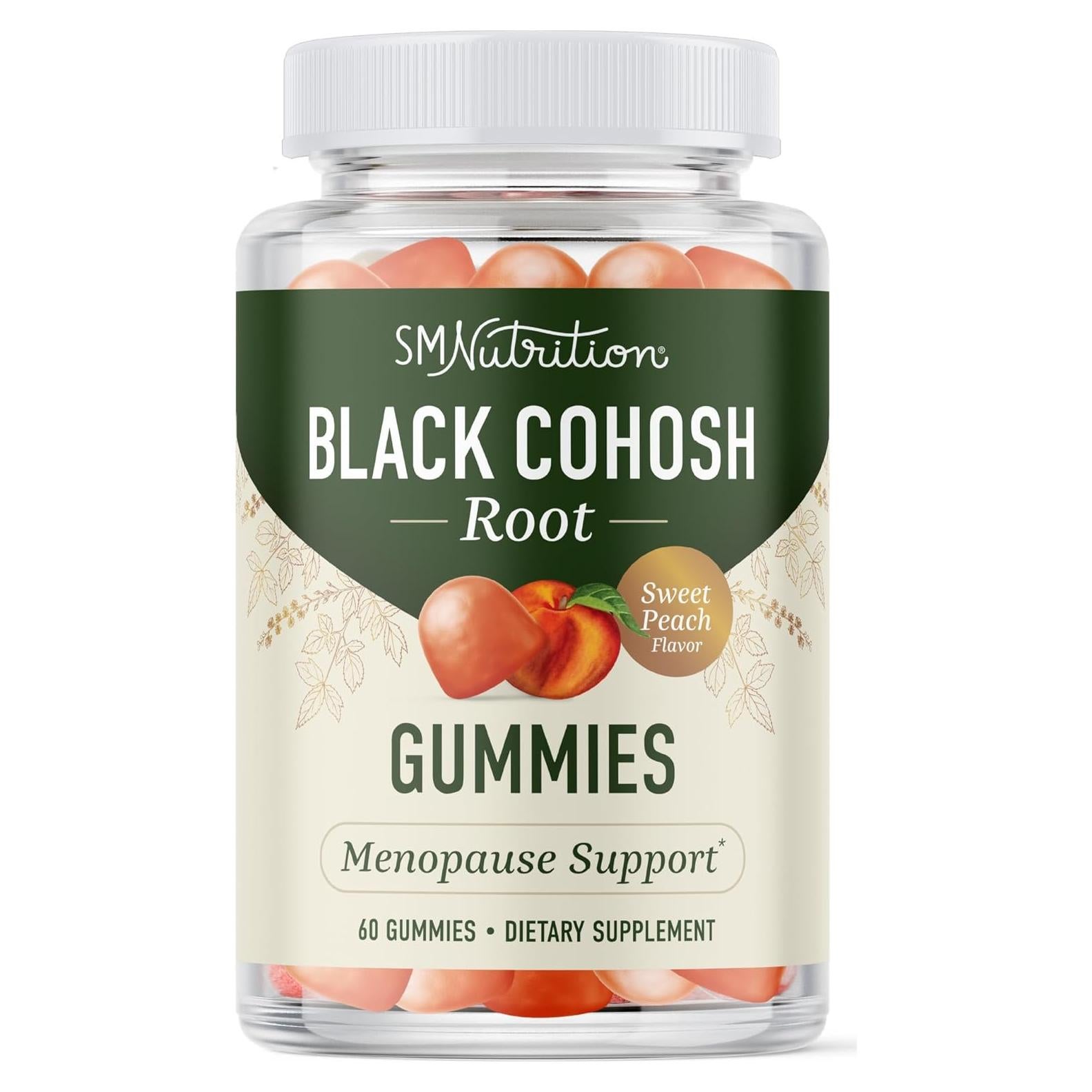 Gomitas de Cohosh Negro SMNutrition 50mg 60 Unidades Sabor Durazno