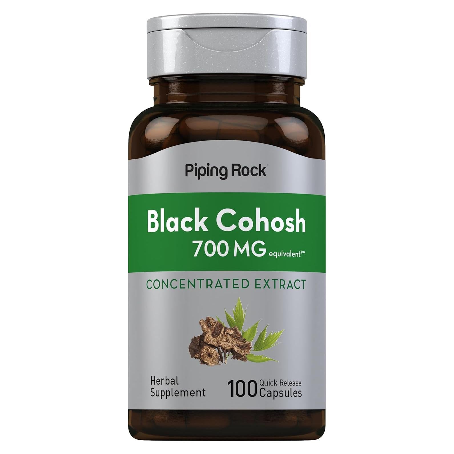 Extracto de Raíz de Cohosh Negro Piping Rock 700 mg 100 Cápsulas