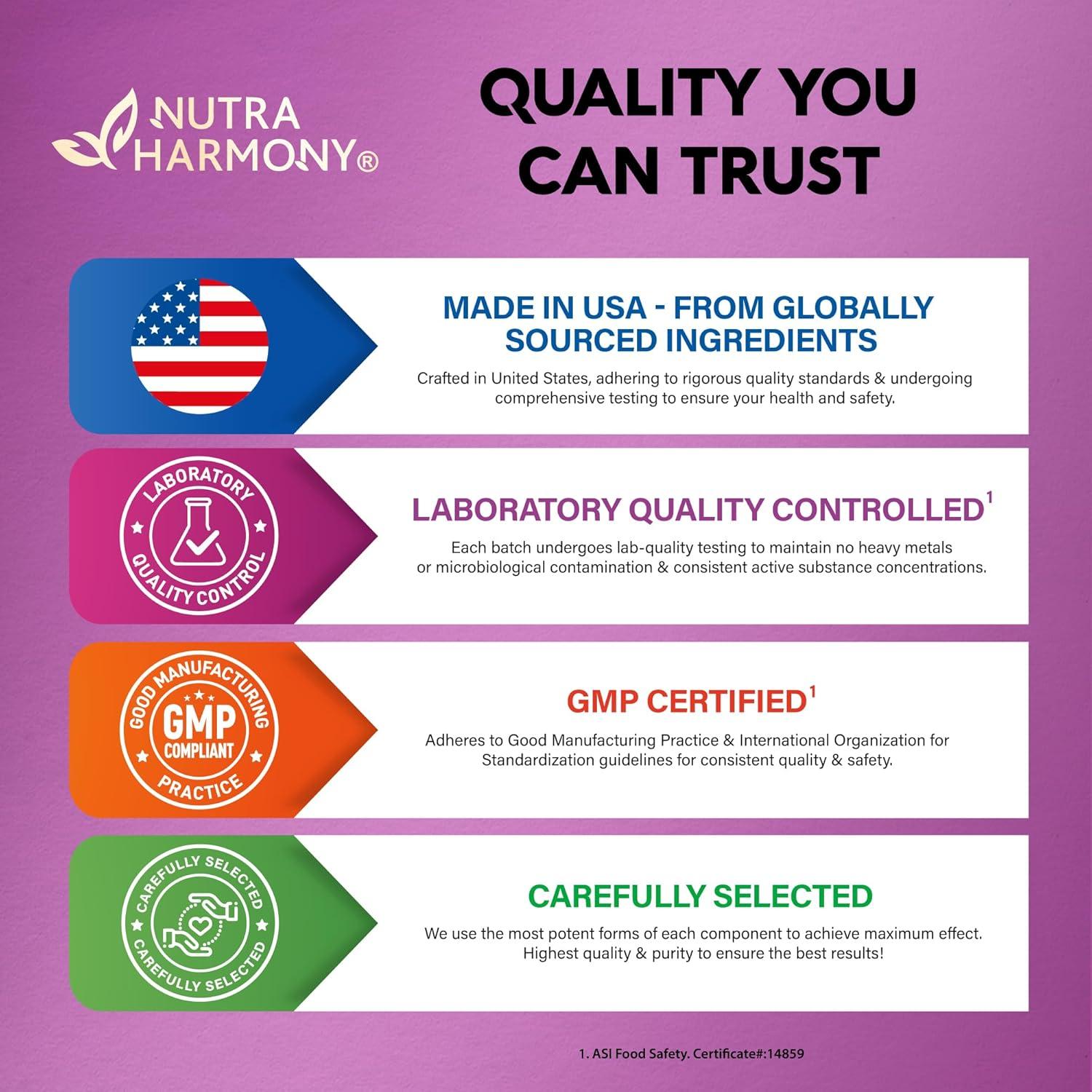 Suplemento Menopausia 25-en-1 Nutra Harmony - 60 Cápsulas