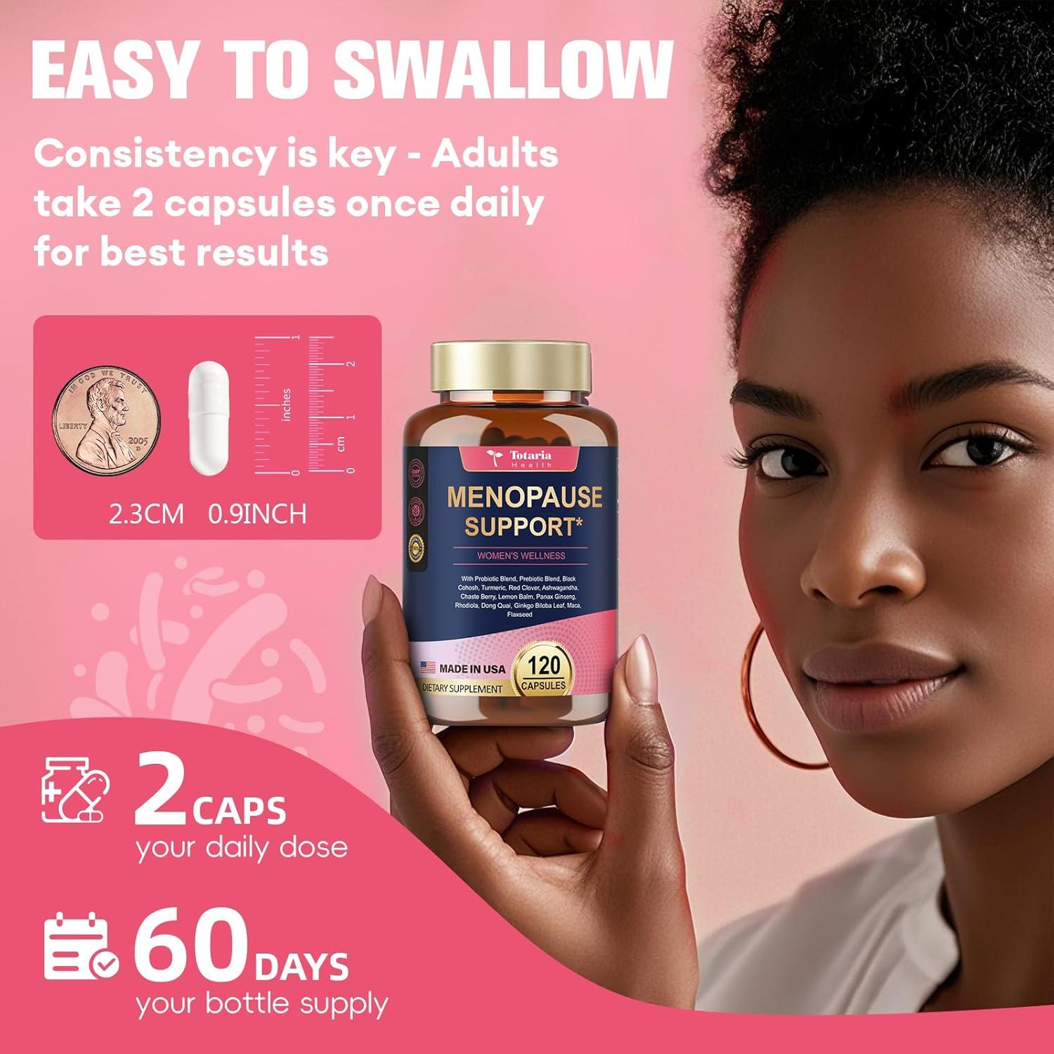 Suplemento Menopausia 40-en-1 Totaria 120 Cápsulas Veganas