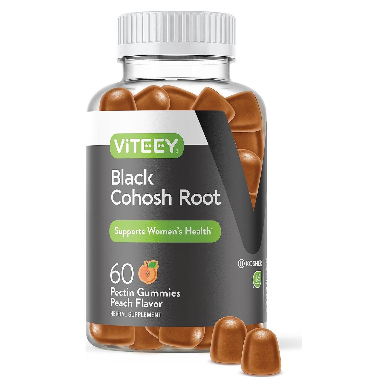 Suplemento Viteey Cohosh Negro 60 Gominolas Veganas para Menopausia