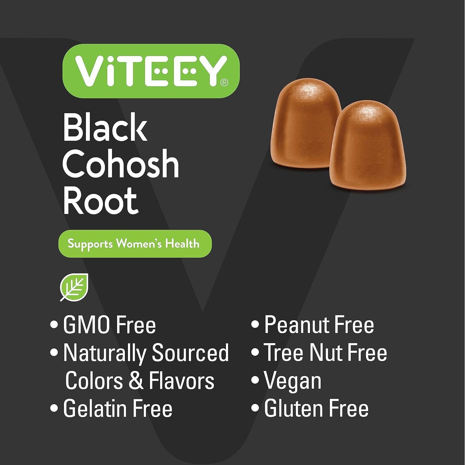 Suplemento Viteey Cohosh Negro 60 Gominolas Veganas para Menopausia