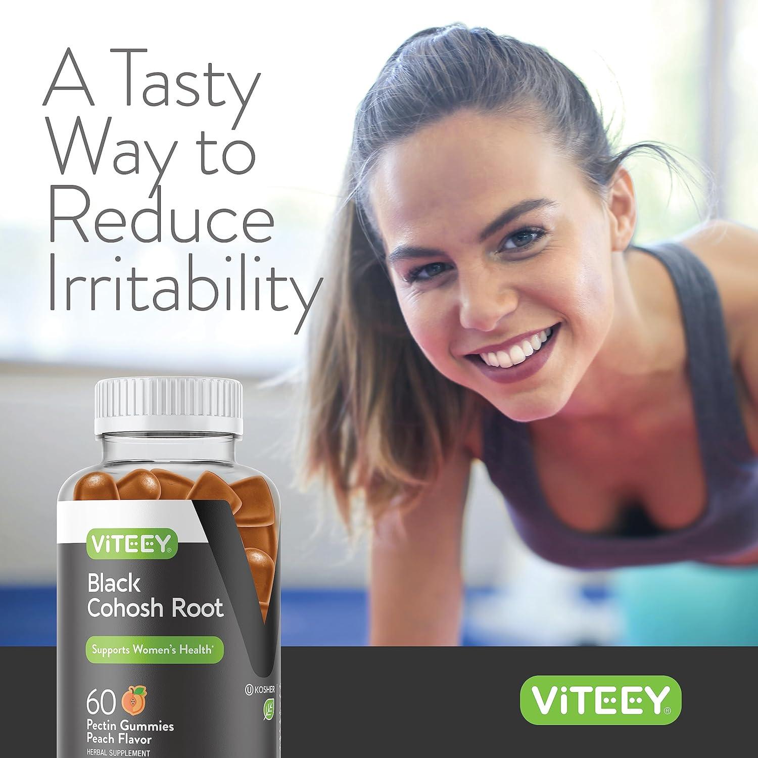 Suplemento Viteey Cohosh Negro 60 Gominolas Veganas para Menopausia