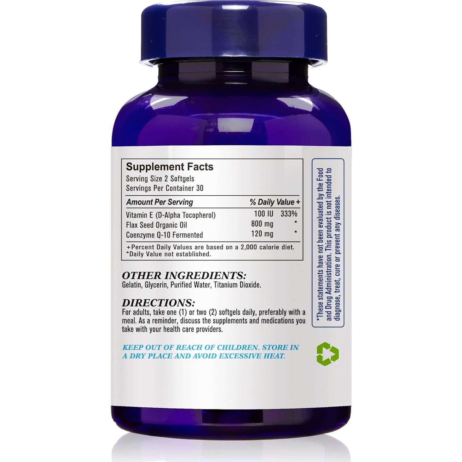 Aceite de Semilla de Lino Esencial Esmond Natural 400mg 60 Gelatinas