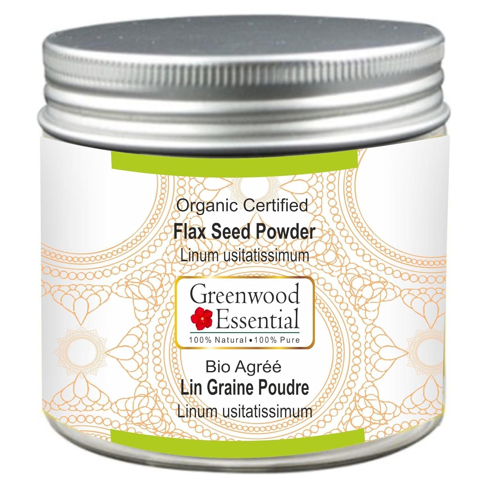 Polvo de Semilla de Lino Orgánico Greenwood Esencial 200g