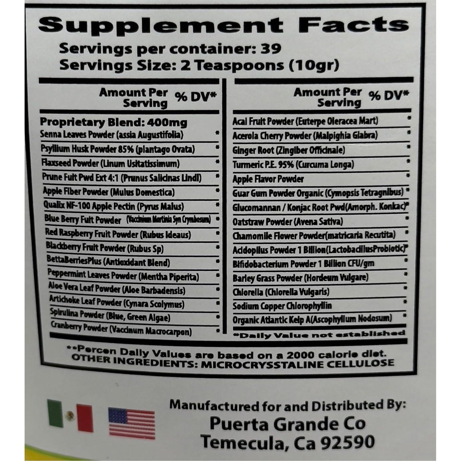 Fibra de Linaza 100% Natural FORTE 227g Suplemento Dietético