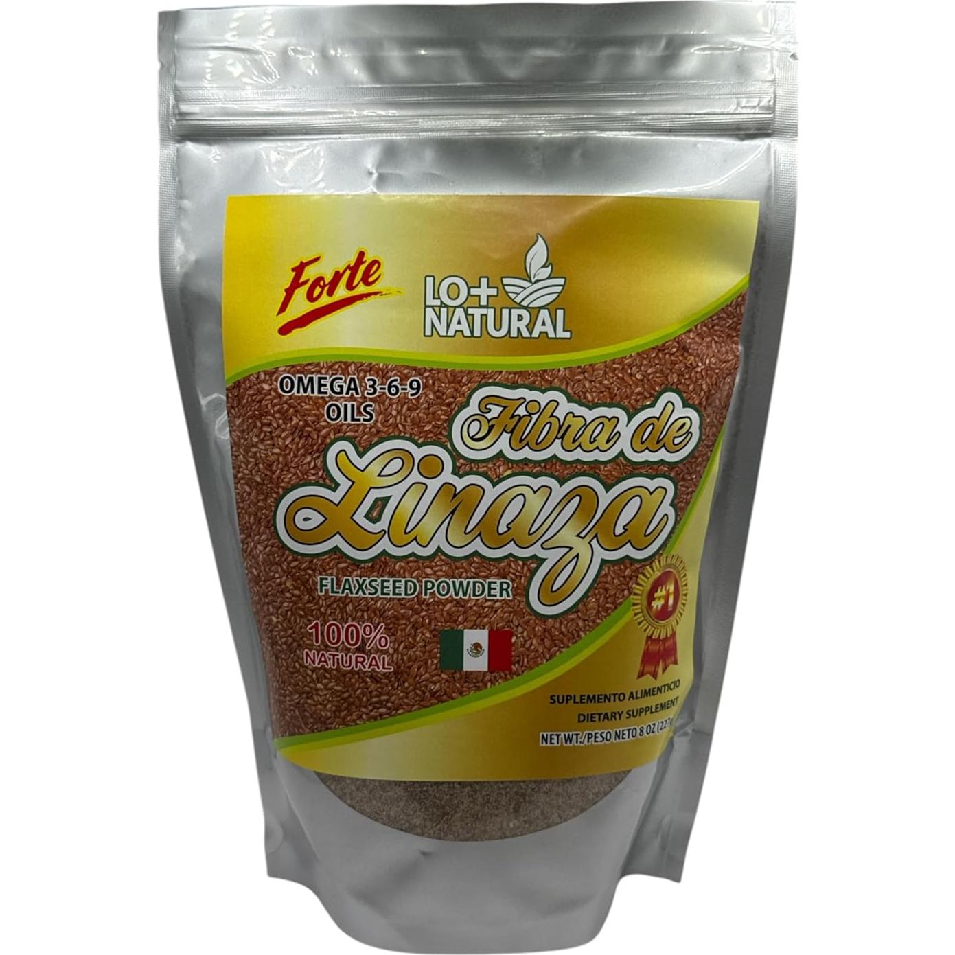 Fibra de Linaza 100% Natural FORTE 227g Suplemento Dietético