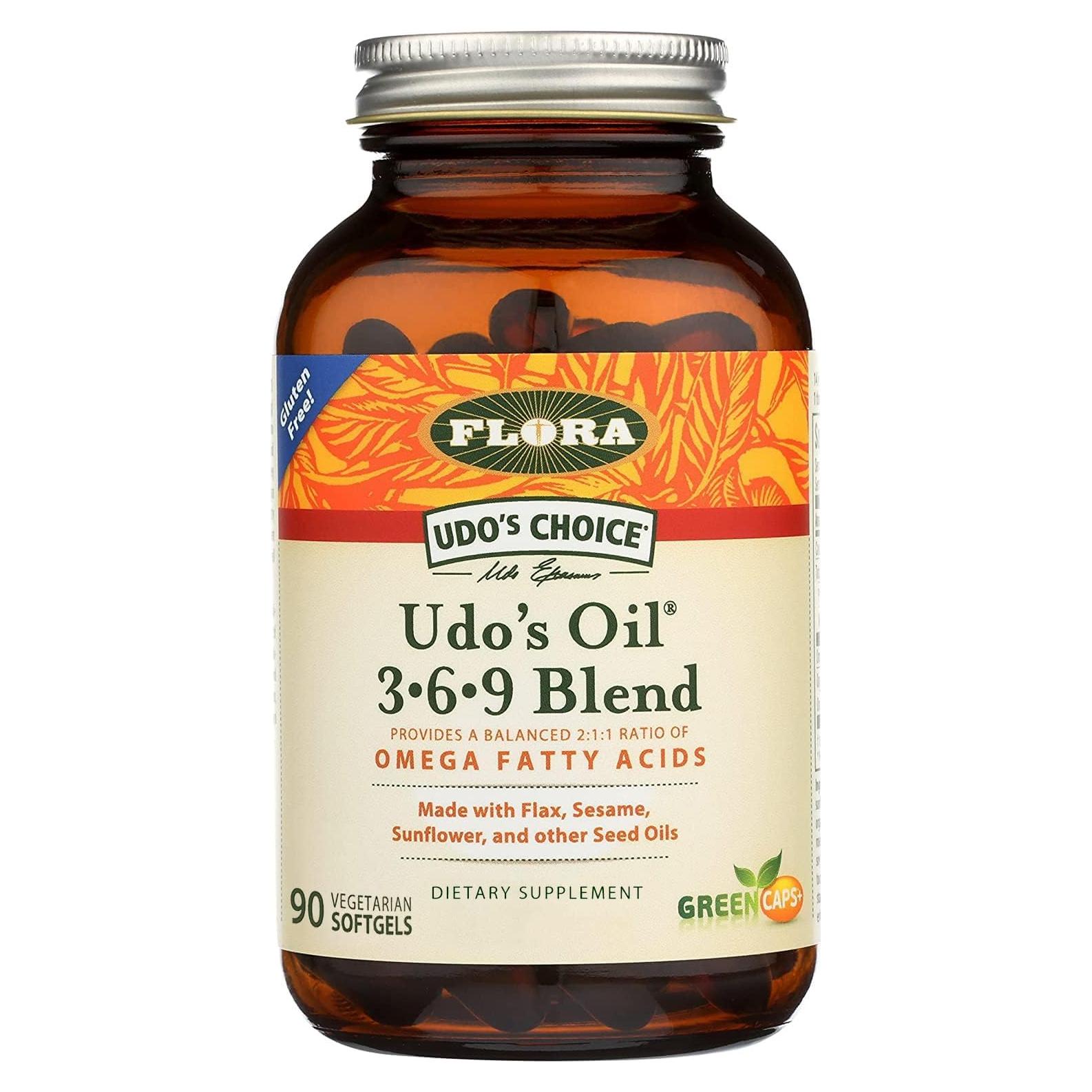 Flora Udo's Oil Omega 3-6-9 90 Cápsulas Vegetarianas