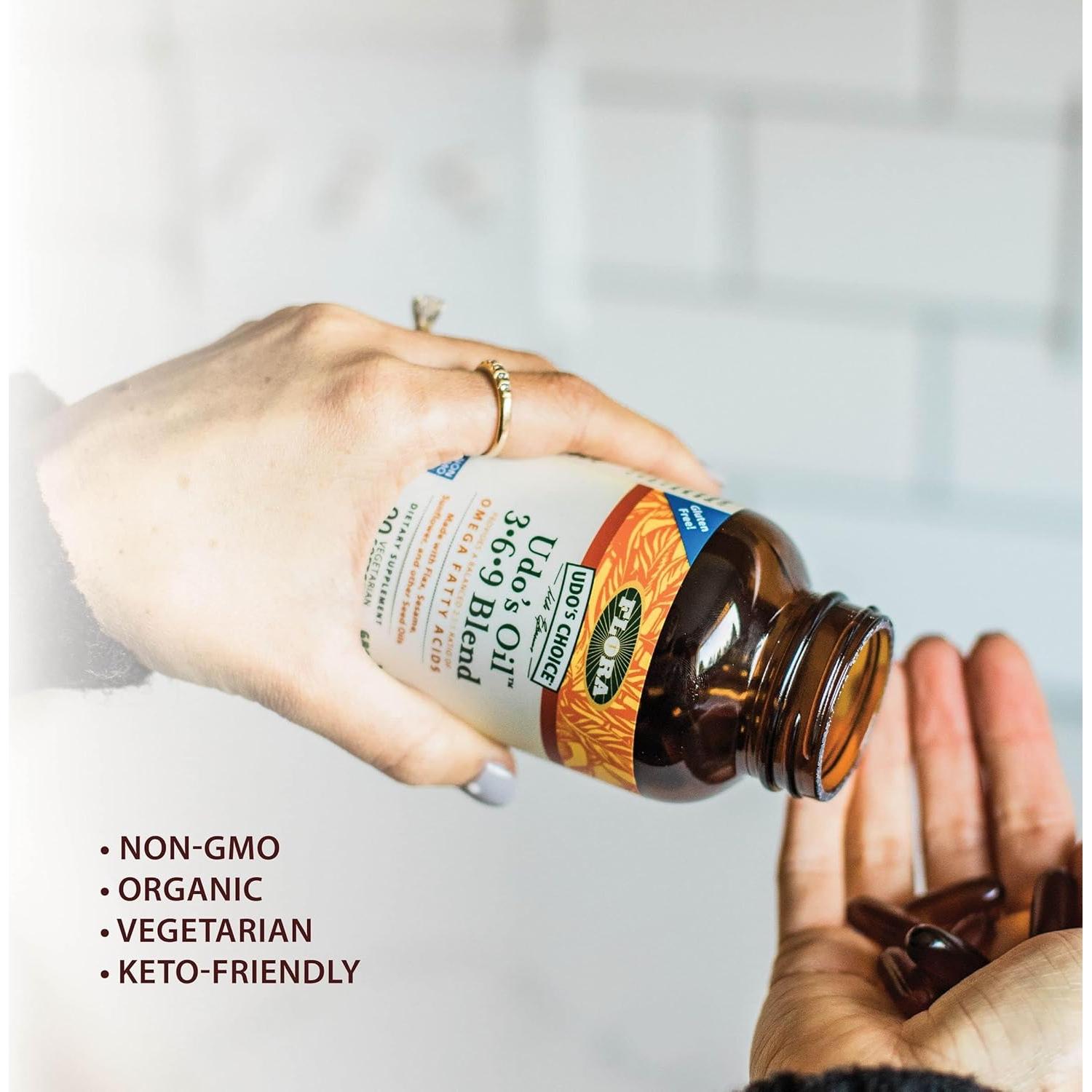 Flora Udo's Oil Omega 3-6-9 90 Cápsulas Vegetarianas